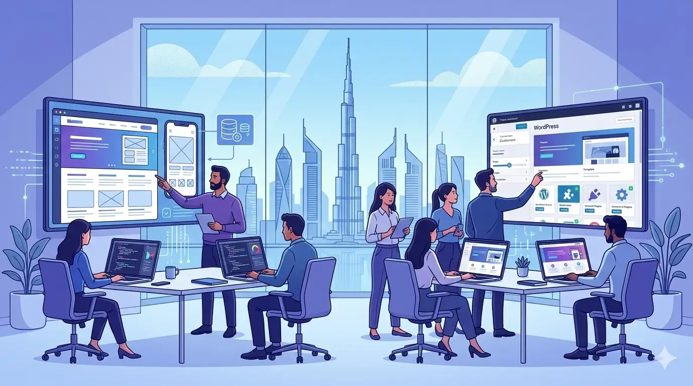 Custom Website Development vs WordPress in UAE W3torch